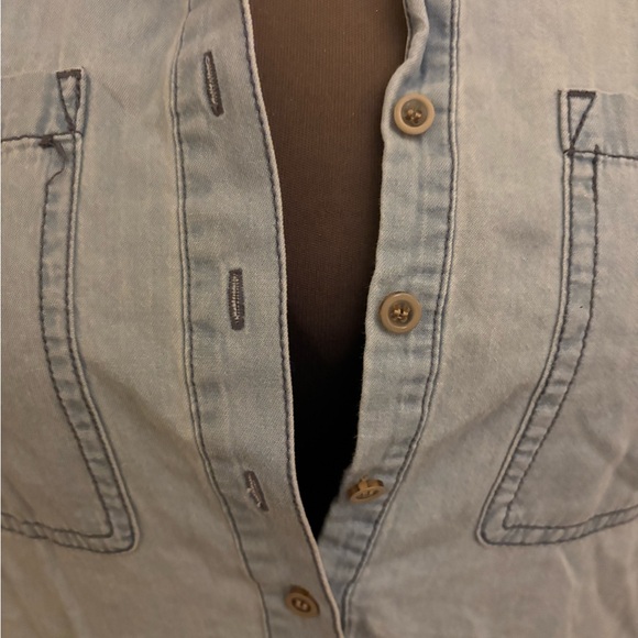 Fossil Light Blue Shirt Dress - Picture 3 of 5